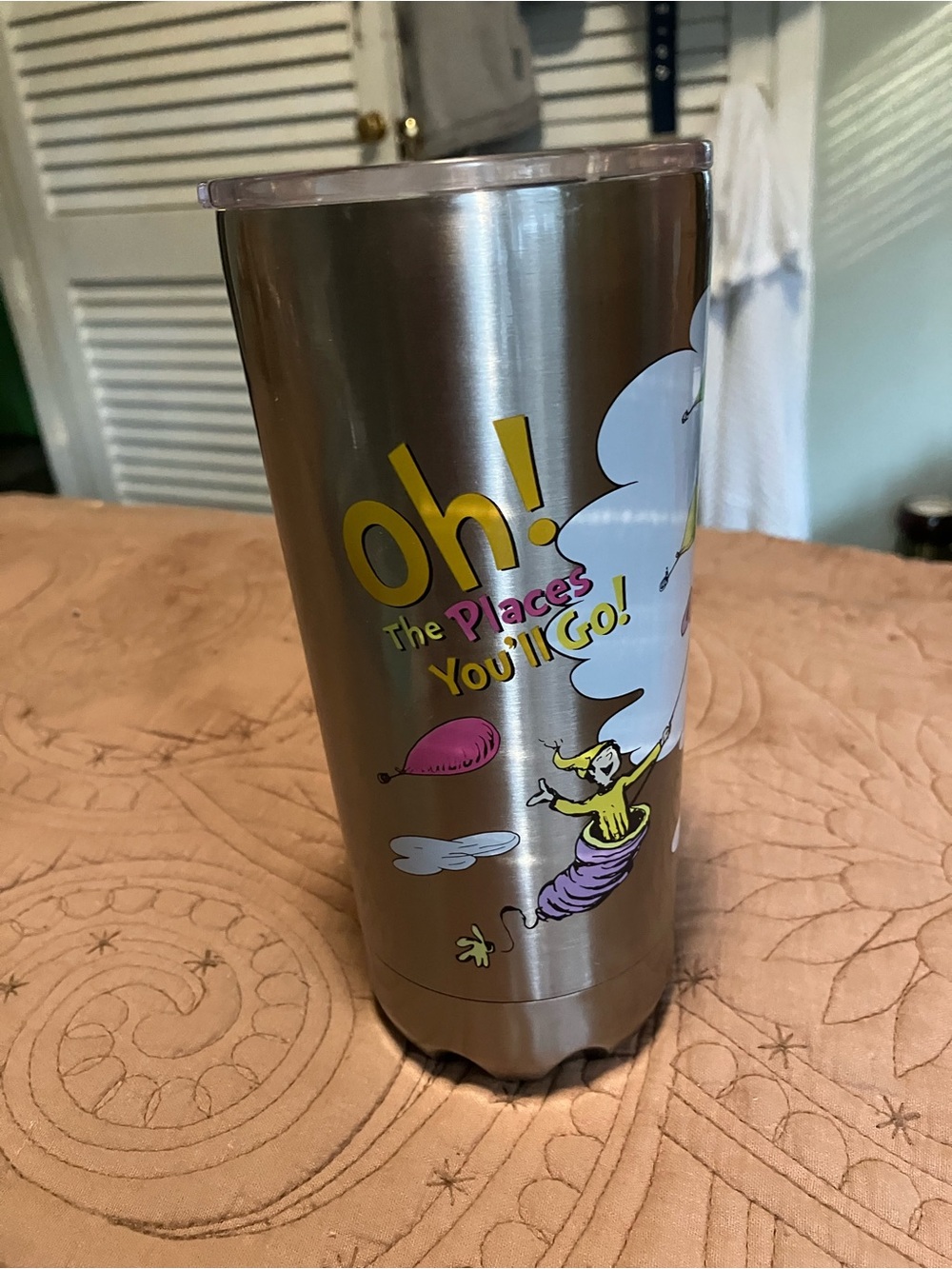 Tervis Dr Seuss “ Oh The Places You’ll Go “ Insulated Travel Tumbler